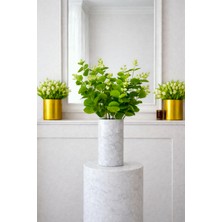 Madame Nazar Üstün Kalite Gerçekçi Okaliptus Yapay Çiçek – 1 Demet - 50CM Solmaz, Vazo ve Salon Dekoru