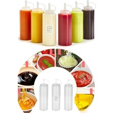 PremiumPort Set 2 Adet Çok Amaçlı Sıkma Sosluk, 400 Ml, Kapaklı, Pratik ve Şık Tasarım