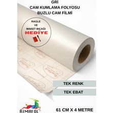 Rimafol Cam Kumlama Folyosu Buzlu Cam Filmi Ofis -Ev-Mutfak Pencere-Cam Balkon Duşakabin 61 Cmx 4 M