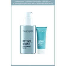 Retinol Boost Yaşlanma Karşıtı Gündüz Kremi SPF15 &  Neutrogena Hydro Boost SPF25 Nemlendirici Krem 50 ml