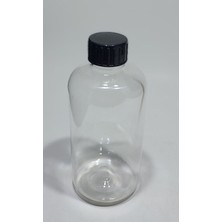 PremiumPort 250 ml Siyah Kapaklı Düz Model Pet Şişe (10 Adet)