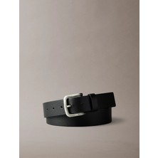 Calvin Klein Erkek Metal Tokalı Deri Siyah Kemer LV04D7044G-V8L