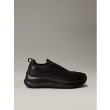 Calvin Klein Erkek Kalın ve Rahat Tabanlı File Detaylı Siyah Sneaker YM0YM01457-0GJ