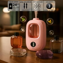 Mioji Mio Smell 2x Yeni Nesil Şarjlı Otomatik Oda Kokusu Makinesi Pembe - 1 Adet Gardenia Kokusu ile Birlikte)