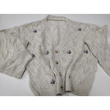 Sofun Desenli Uzun Kollu Tiriko  Hırka