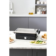 Allians 2000W Izgara ve Tost Makinesi, 4 Dilim, Pratik ve Şık Tasarım