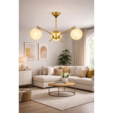 Esslight Tutku 3 Lü Eskitme Plafonyer 3 Boyutlu Başlık Salon Mutfak Yatak Odası Avize