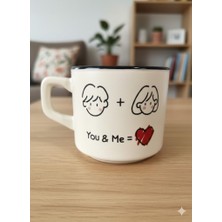 Palto Tasarım You & Me Beyaz Venüs Kupa -Hediyelik Kupa Fincan Mug
