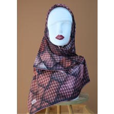 Sinem Picasso El Dikişli Hibrit Digital Kristal Eşarp Gülkurusu