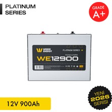 WERER ENERGY 12V 900Ah LiFePO4 Platinum Series Bluetooth'lu Lityum Demir Fosfat Akü