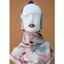 Sinem Picasso Digital Relax Soft Şal Kırmızı