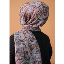 Sinem Picasso Hibrit Digital Fresh Şal Kırmızı