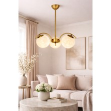 Esslight Sena 3 Lü Eskitme Plafonyer 3 Boyutlu Başlık Salon Mutfak Yatak Odası Avize