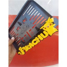 Pi Dekorasyon Motor Plakalık Pikachu Canlı Renkler