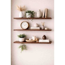 Aşırca 90X15 cm 3 Adet Duvar Rafı Uçan Raf Kitaplık