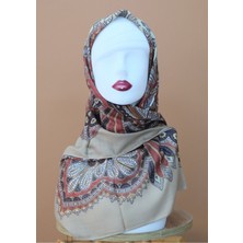 Sinem Monalisa Digital Dubai Kaşmir Eşarp Sarı