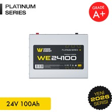 WERER ENERGY 24V 100Ah LiFePO4 Platinum Series Bluetooth'lu Lityum Demir Fosfat Akü