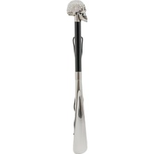 Pasotti Swarovski® Kafatası Şeklinde Ayakkabı Çekeceği Swarovski® Kristalli Sap - Ahşap Gövde, Abs Uç Uzunluk: 50 cm