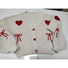 Sofun Desenli Uzun Kollu Tiriko  Hırka