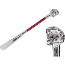 Pasotti Gümüş At Ayakkabı Çekeceği 50 cm Metal Sap - Pmma Gövde, Abs Uç