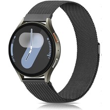 Dexmon Samsung Galaxy Watch 4/5/6/7/fe/40/44 Classic 42/43/46/47MM Uyumlu 20MM Metal Hasır Paslanmaz Kordon
