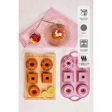 PremiumPort Renkli 6'lı Döküm Kek Kalıbı, Pratik ve Şık Mutfak Gereçleri