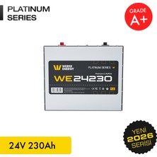 WERER ENERGY 24V 230Ah LiFePO4 Platinum Series Bluetooth'lu Lityum Demir Fosfat Akü