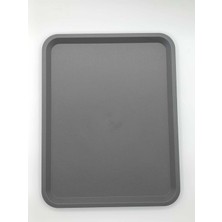 PremiumPort Gri Renkli 29X36 cm Servis Tepsisi, Dayanıklı ve Şık Tasarım