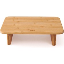 PremiumPort Bambu Dikteörtgen Kesme Tahtası, Bej, 34X22X9 cm