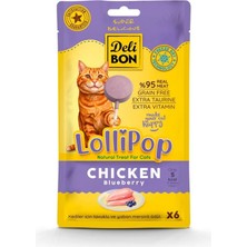 Delibon Tavuklu Lolipop Kedi Ödül Maması 6lı