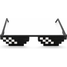 Yapı3D Pixel Thug Life Gözlük | Deal With It Piksel Tasarım | Eğlenceli Parti, Kostüm ve Sosyal Medya Aksesuarı