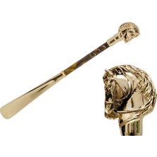 Pasotti Altın At Ayakkabı Çekeceği 50 cm Metal Sap - Pmma Gövde, Abs Uç