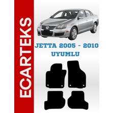 Ecarteks Vw Jetta 2005-2010 Arası Uyumlu Özel Kesim Siyah Velur Paspas