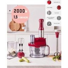 Allians Çift Katlı Paslanmaz Çelik Bıçaklı Turbo Mutfak Robotu, 1.5l, 2000W