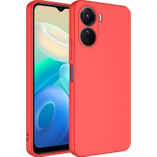 Vivo Y16 Kılıf Sbt Mara Laaakan Kapak-Kırmızı