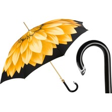 Pasotti Altın Dahlia Şemsiyesi Otomatik Açılır - %100 Polyester - Asetat Sap Uzunluk: 93 cm - Çap: 102 cm