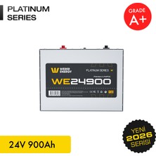 WERER ENERGY 24V 900Ah LiFePO4 Platinum Series Bluetooth'lu Lityum Demir Fosfat Akü