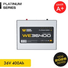 WERER ENERGY 36V 400Ah LiFePO4 Platinum Series Bluetooth'lu Lityum Demir Fosfat Akü
