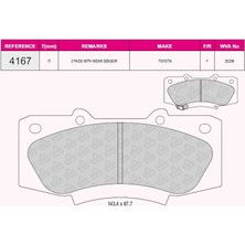 Qcb Fren Balata On Ikazlı Toyota Hı-Lux Pıck Up (TGN1_, GGN2_, GGN1_, KUN2_, KUN1_) 2.5 D-4d 4x4 2005-2011
