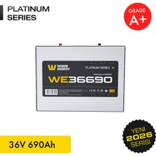 WERER ENERGY 36V 690Ah LiFePO4 Platinum Series Bluetooth'lu Lityum Demir Fosfat Akü