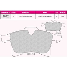 Qcb Fren Balata On Ikazlı Astra H 1.3 Cdtı 2004-2010/ Zafıra B 1.6 2005-2011/ Combo C 1.3 Cdtı 2001-2006/ Merıva A 1.3 Cdtı 2003-2010/ Opel Corsa E 1.4 2014-/ Corsa E 1.2 2014-/ Merıva B 1.4 2010-