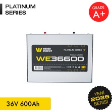 WERER ENERGY 36V 600Ah LiFePO4 Platinum Series Bluetooth'lu Lityum Demir Fosfat Akü