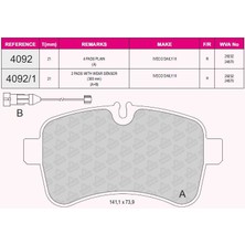 Qcb Fren Balata Arka Fıslı Iveco Daıly Iv 2.3i 2006-2011