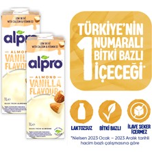 Alpro Vanilya Badem Sütü 2x1 L Vegan Laktozsuz Bitkisel Bazlı