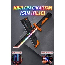 Yıldırım Oyuncak Oyuncak Rgb LED Işıklı Ses ve Kıvılcım Efektli Katana Kılıç 44CM