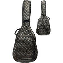 Erga Müzik Siyah Profesyonel Gigbag Klasik Gitar Kılıfı-Çantası-Kapitoneli Suni Deri