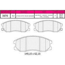 Qcb Fren Balata On Ikazlı Chevrolet Captıva (C100) 2.0 D 2006-2012 / Captıva (C140) 2.0 D 2012-2014 / Opel Antara 2.0 Cdtı A-T 2007-
