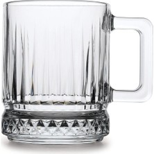 PremiumPort Şık ve Şeffaf 2'li Cam Fincan Kupa Seti 250CC