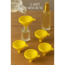 PremiumPort 5 Adet Sarı Çok Amaçlı Kolonya Parfüm Yağ Şişesi Doldurma Huni