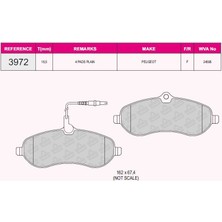 Qcb Fren Balata On Fıslı Fıat Scudo (270) 1.6 Mjt 2007-/ Scudo 2.0 Mjt 2007-/ Cıtroen Jumpy Iı 1.6 Hdı 2006-/JUMPY Iı 2.0 Hdı 2006-/ Peugeot Expert 1.6 Hdı 2007-/ Expert 2.0 Hdı 2007-